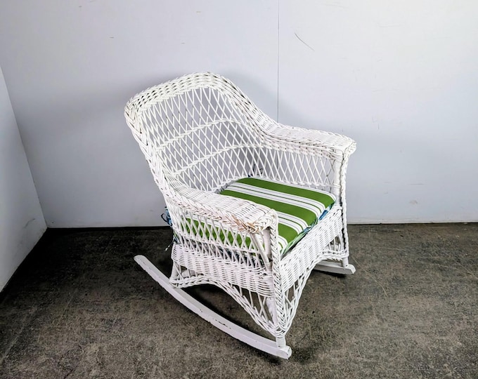 1910 Bar Harbour Wicker Rocking Chair # 196582 Shipping is not a 1.00 Shipping is not free please contact us before purchase Thanks
