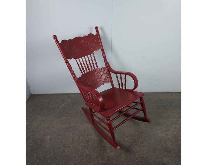 1890,s Oak Painted Spindle Back Rocking Chair # 194936 Shipping is not free please conatct us before purchase Thanks