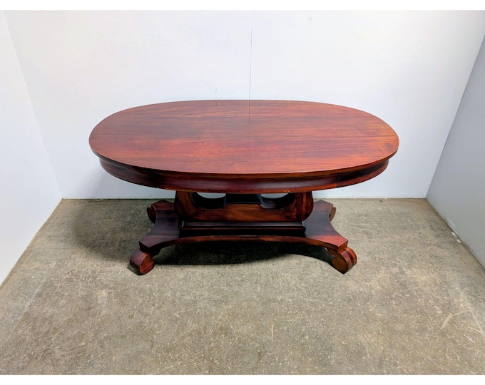 1930,s Empire Style Mahogany One Drawer Table # 200973 Shipping is not a 1.00 Shipping is not free please contact us before purchase Thanks