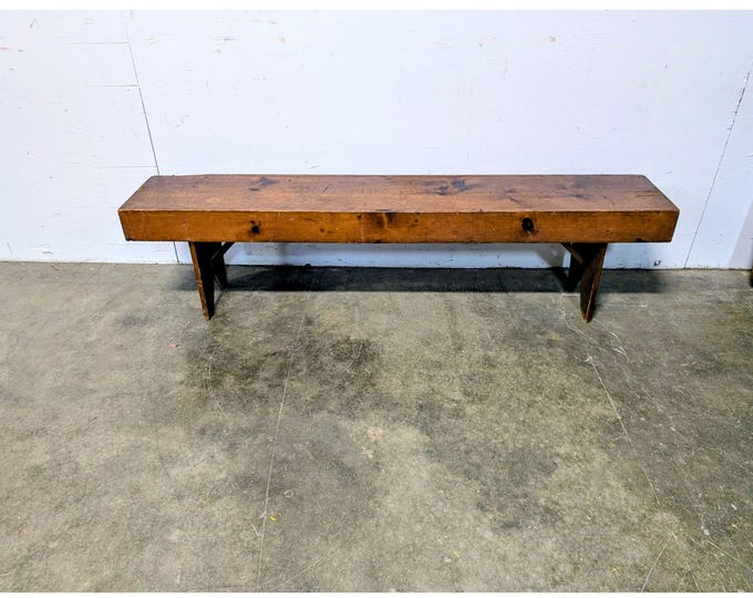 Simple Late 1800,s Vermont Bench # 201360 Shipping is not a 1.00 Shipping is not free please contact us before purchase Thanks