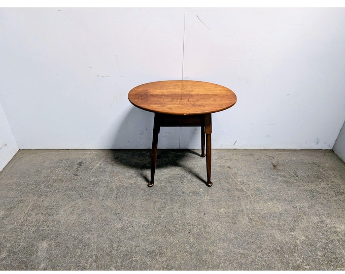 1950,s Oval Cherry Side Table # 198972 Shipping is not a 1.00 Shipping is not free please contact us before purchase Thanks