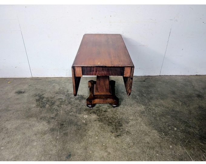 1840,s One Drawer Mahogany Drop Leaf Table # 197503 Shipping is not a 1.00 Shipping is not free please contact us before purchase Thanks