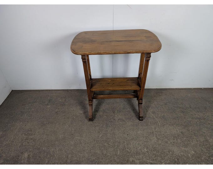 Late 1800,s Two Tier Walnut Table # 196205 Shipping is not a 1.00 Shipping is not free please contact us before purchase Thanks