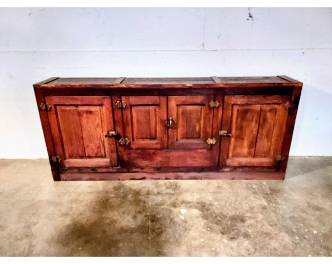 1880,s Oak Four Door General Store Cooler Cabinet # 195722 Shipping is not a 1.00 Shipping is not free please contact us before purchase