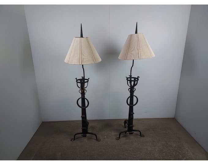 Pair Of Floor Lamps # 192422 Shipping is not free please conatct us before purchase Thanks