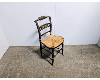 Elegant Mid 1800,s Paint Decorated Side Chair # 198259 Shipping is not a 1.00 Shipping is not free please contact us before purchase Thanks