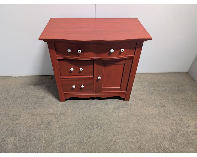 1920,s Three Drawer One Door Painted Oak Washstand # 199551 Shipping is not a 1.00 Shipping is not free please contact us before purchase