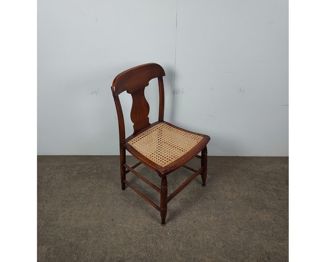 1850,s Cherry Empire Side Chair With Caned Seat # 189929 Shipping is not free please conatct us before purchase Thanks