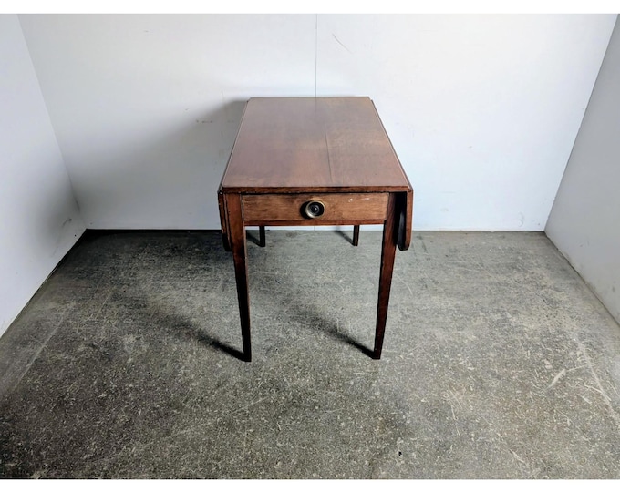 1840,s One Drawer Cherry Drop Leaf Table # 198081 Shipping is not a 1.00 Shipping is not free please contact us before purchase Thanks