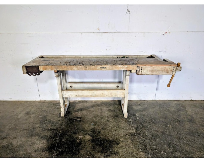 1920,s Work Bench With Vice # 197513 Shipping is not a 1.00 Shipping is not free please contact us before purchase Thanks