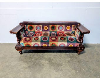 1830,S MAHOGANY SETTEE # 200621 Shipping is not a 1.00 Shipping is not free please contact us before purchase Thanks