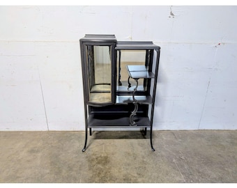 Unique 1920,s Mahogany Painted Display Cabinet # 198970 Shipping is not a 1.00 Shipping is not free please contact us before purchase Thanks