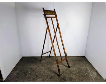 Elegant 1920,s Wood And Metal Easel # 197752 Shipping is not a 1.00 Shipping is not free please contact us before purchase Thanks