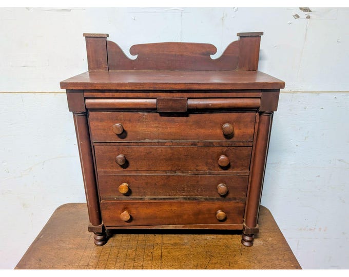 Early 1800,s Sales mans Sample Chest Of Drawers # 199026 Shipping is not a 1.00 Shipping is not free please contact us before purchase