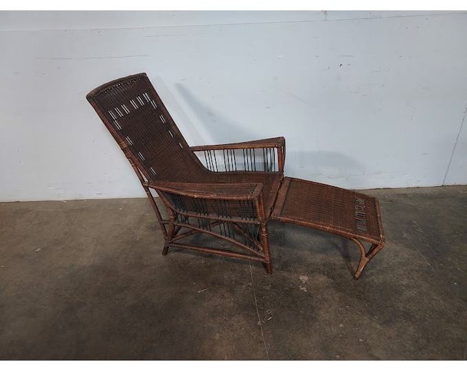 An Outstanding 1920,s Heywood Wakefield Reading Chair # 191678 Shipping is not free please conatct us before purchase Thanks