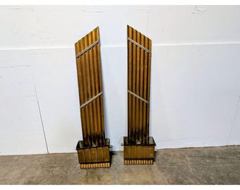 Pair Of 1930,s Art Deco Light Fixtures # 199336 Shipping is not a 1.00 Shipping is not free please contact us before purchase Thanks