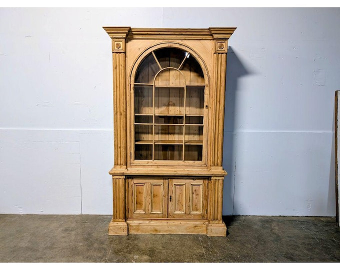 Original 1840,s English Pine Cupboard # 199340 Shipping is not a 1.00 Shipping is not free please contact us before purchase Thanks