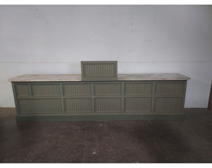 1870,s Counter With Marble Top And Lots Of Storage ! # 194310 Shipping is not free please conatct us before purchase Thanks