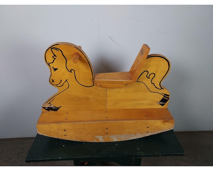 1950,s Hand Made Rocking Horse # 195441 Shipping is not a 1.00 Shipping is not free please contact us before purchase Thanks