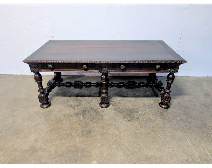 Late 1700,s Two Drawer Library Table # 201160 Shipping is not a 1.00 Shipping is not free please contact us before purchase Thanks