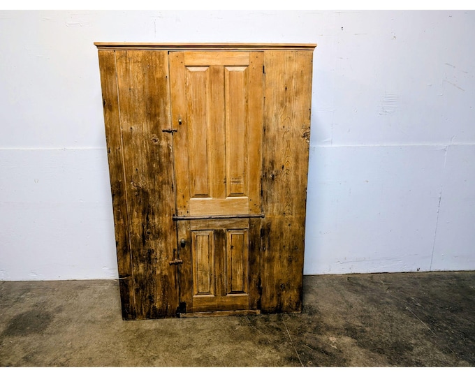 1860,s Two Door Pine Cupboard # 201402 Shipping is not a 1.00 Shipping is not free please contact us before purchase Thanks