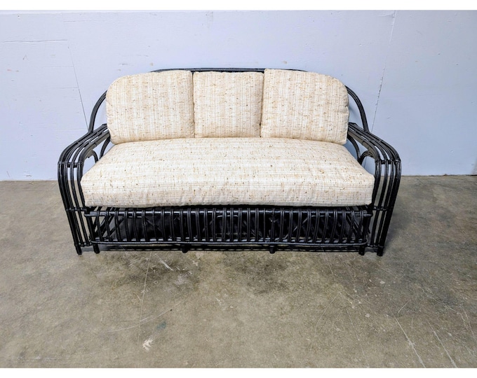 1890,S SPLIT REED SETTEE # 201035 Shipping is not a 1.00 Shipping is not free please contact us before purchase Thanks