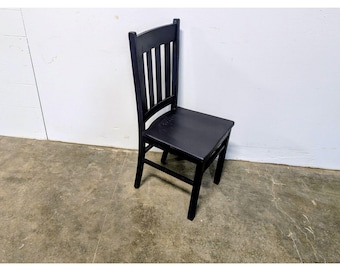 Simple Ladder Back Painted Oak Chair # 200197 Shipping is not a 1.00 Shipping is not free please contact us before purchase Thanks