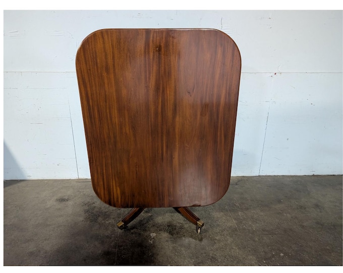 An Outstanding Large Scale Mahogany Flip Top Table # 197479 Shipping is not a 1.00 Shipping is not free please contact us before purchase