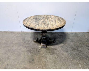VINTAGE ROUND TABLE # 200128 Shipping is not a 1.00 Shipping is not free please contact us before purchase Thanks