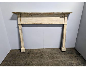 Early 1800,s Vermont Pine Painted Mantel # 200442 Shipping is not a 1.00 Shipping is not free please contact us before purchase Thanks