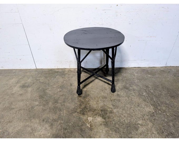 1920, s Simple Black Painted Wicker Table # 198647 Shipping is not a 1.00 Shipping is not free please contact us before purchase Thanks