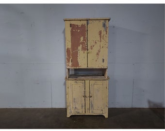 Mid 1800,s Two Piece Cupboard # 193155 Shipping is not free please conatct us before purchase Thanks