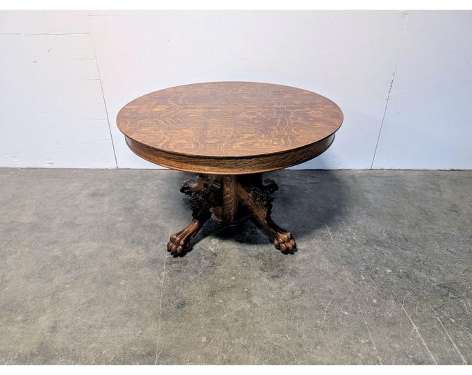 Mid 1800,s Tiger Oak Table # 199735 Shipping is not a 1.00 Shipping is not free please contact us before purchase Thanks
