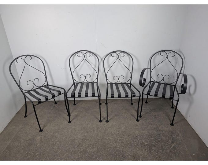 Set Of Four Unusual 1920,s Metal Chairs # 196792 Shipping is not a 1.00 Shipping is not free please contact us before purchase Thanks