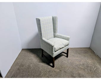 Elegant 1890,s Wing Back Chair # 199759 Shipping is not a 1.00 Shipping is not free please contact us before purchase Thanks