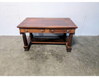 1860,s Two Drawer Library Table / Desk # 199852 Shipping is not a 1.00 Shipping is not free please contact us before purchase Thanks