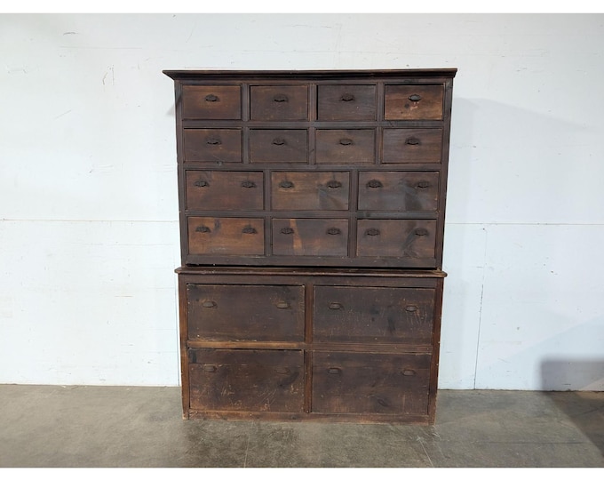 Mid 1800,s Eighteen Drawer Vermont Cabinet # 196166 Shipping is not a 1.00 Shipping is not free please contact us before purchase Thanks