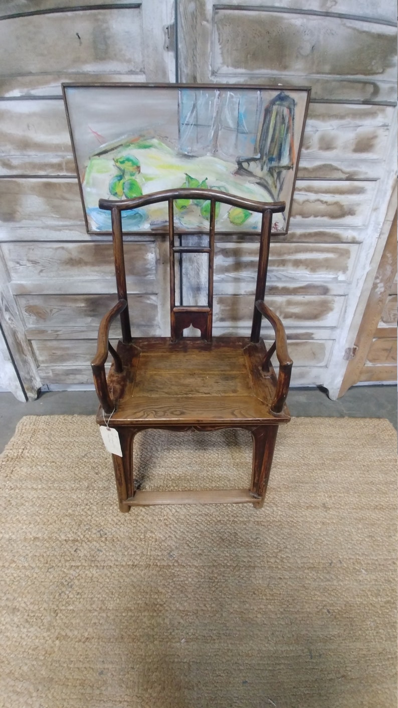 ELM WOOD CHAIR 17167 Shipping is not free please conatct us before purchase Thanks image 2