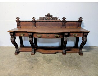 1870,s Renaissance Revival Mahogany Sideboard # 201256 Shipping is not a 1.00 Shipping is not free please contact us before purchase Thanks