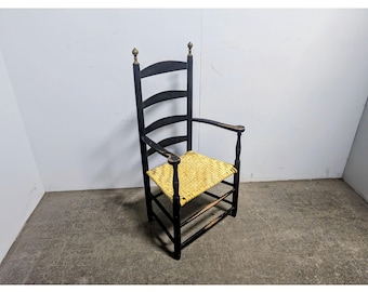 Mid 1800,s Ladder Back Arm Chair # 198621 Shipping is not a 1.00 Shipping is not free please contact us before purchase Thanks