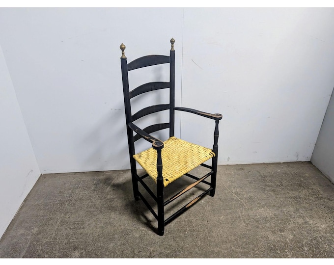 Mid 1800,s Ladder Back Arm Chair # 198621 Shipping is not a 1.00 Shipping is not free please contact us before purchase Thanks