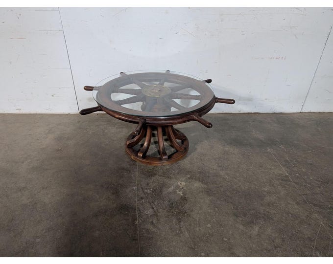One Of A Kind Nyc To Hudson Ship Wheel Coffee Table # 196932 Shipping is not a 1.00 Shipping is not free please contact us before purchase
