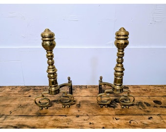 Elegant 1880's Brass And Irons # 193440 Shipping is not a 1.00 Shipping is not free please contact us before purchase Thanks