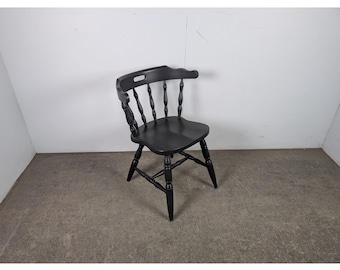 1940,s Black Painted Tavern Chair # 196341 Shipping is not a 1.00 Shipping is not free please contact us before purchase Thanks