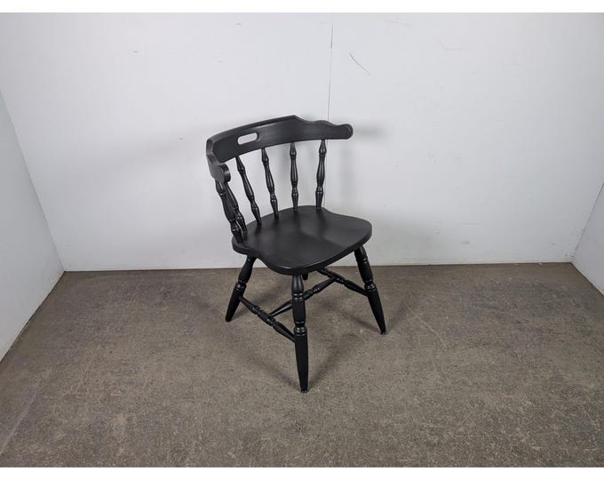 1940,s Black Painted Tavern Chair # 196341 Shipping is not a 1.00 Shipping is not free please contact us before purchase Thanks