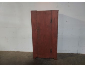 1840,s Salmon Paint One Door Cupboard # 193724 Shipping is not a 1.00 Shipping is not free please contact us before purchase Thanks