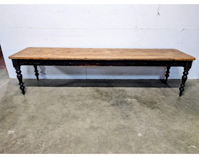 An Amazing 11 Ft Harvest Table # 198711 Shipping is not a 1.00 Shipping is not free please contact us before purchase Thanks