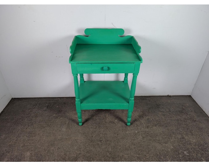 1880,s Green Painted One Drawer Washstand # 197557 Shipping is not a 1.00 Shipping is not free please contact us before purchase Thanks