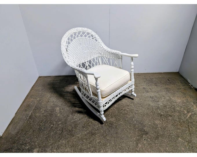 Elegant 1890,s Wicker Rocking Chair # 200190 Shipping is not a 1.00 Shipping is not free please contact us before purchase Thanks