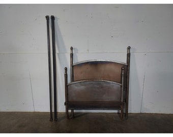 1950,s Brushed Metal Full Metal Bed # 192837 Shipping is not a 1.00 Shipping is not free please contact us before purchase Thanks